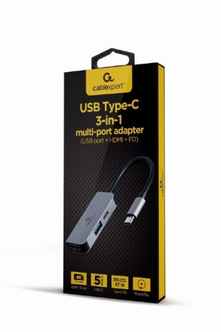 Hub USB-C PD HDMI USB 3.1 Gembird