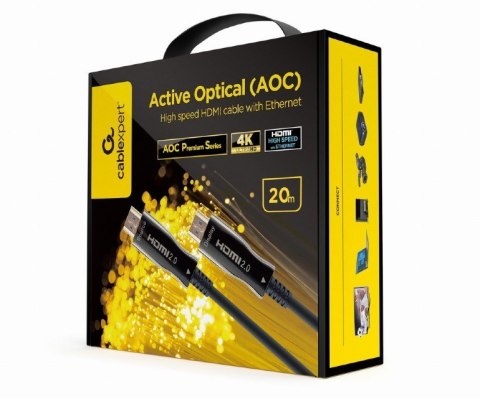 Kabel AOC High Speed HDMI with ethernet premium 20 m Gembird
