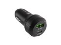 Ładowarka samochodowa Coney 1x USB 1x USB-C QC 3.0 48W Czarna Natec