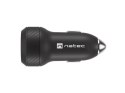 Ładowarka samochodowa Coney 1x USB 1x USB-C QC 3.0 48W Czarna Natec