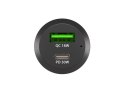 Ładowarka samochodowa Coney 1x USB 1x USB-C QC 3.0 48W Czarna Natec