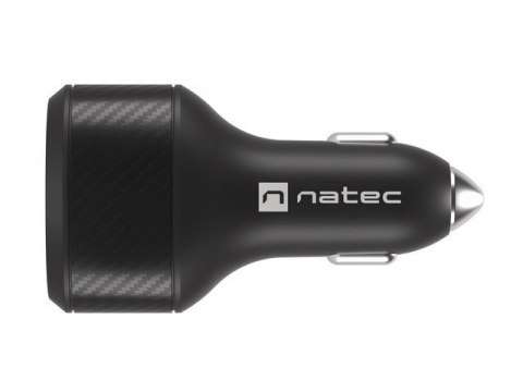 Ładowarka samochodowa Coney 2x USB 1x USB-C QC 3.0 Power Delivery 84W Czarna Natec Ładowarka samochodowa Coney 2x USB 1x USB-C QC 3.0 Power Delivery 84W Czarna Natec