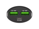 Ładowarka samochodowa Coney 2x USB 1x USB-C QC 3.0 Power Delivery 84W Czarna Natec
