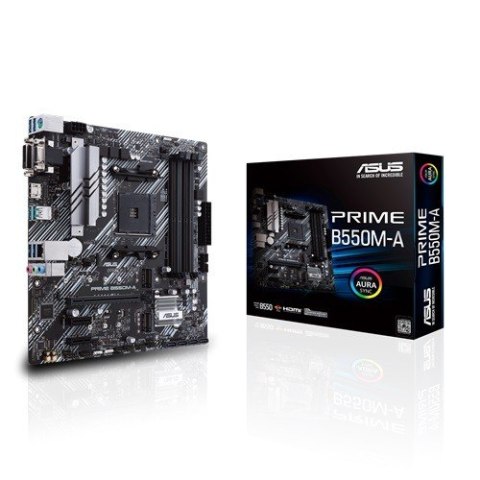 Płyta główna PRIME B550M-A AM4 4DDR4 DVI-D/HDMI M.2 mATX Asus Płyta główna PRIME B550M-A AM4 4DDR4 DVI-D/HDMI M.2 mATX Asus