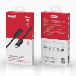 Przedłużacz USB-C 3.1 GEN 2; 4K; PD 100W;M/F; 1,5m; C14086BK-1,5M Unitek
