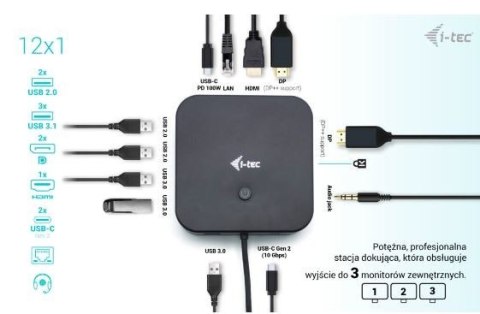 Stacja dokująca USB-C HDMI Dual DP Docking Station Power Delivery 100 W I-tec Stacja dokująca USB-C HDMI Dual DP Docking Station Power Delivery 100 W I-tec