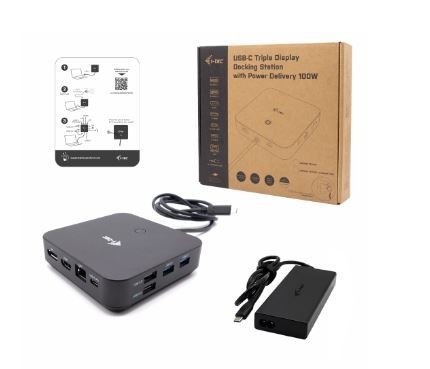 Stacja dokująca USB-C HDMI Dual DP Docking Station Power Delivery 100 W + i-tec Universal Charger 100 W I-tec Stacja dokująca USB-C HDMI Dual DP Docking Station Power Delivery 100 W + i-tec Universal Charger 100 W I-tec