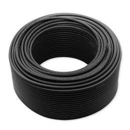Kabel solarny fotowoltaiczny | 6mm2 | 100m | Czarny Qoltec
