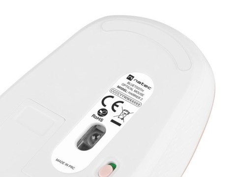 Mysz bezprzewodowa Harrier 2 Bluetooth 5.1 biało-różowa Natec Mysz bezprzewodowa Harrier 2 Bluetooth 5.1 biało-różowa Natec