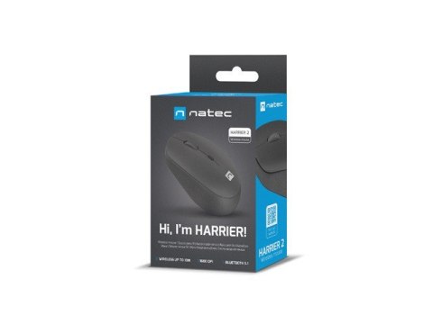 Mysz bezprzewodowa Harrier 2 Bluetooth 5.1 czarna Natec Mysz bezprzewodowa Harrier 2 Bluetooth 5.1 czarna Natec