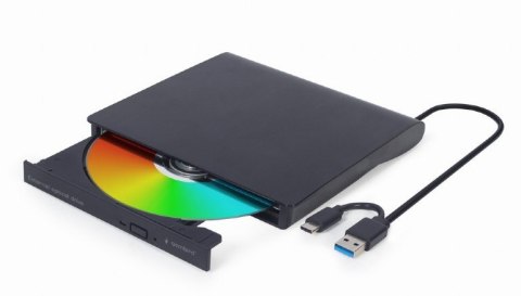 Napęd DVD na USB zewnętrzny DVD-USB-03 czarny Gembird
