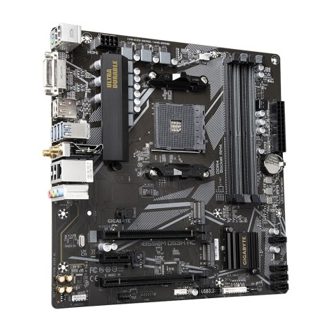 Płyta główna B550M DS3H AC AM4 4DDR4 HDMI/DVI M.2 mATX Gigabyte