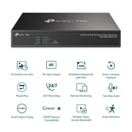 Rejestrator VIGI NVR1004H-4P 4 kanały TP-LINK