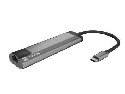 Stacja dokująca Multi Port Fowler Go USB-C - Hub 2x USB 3.0, HDMI 4K, USB-C PD, RJ45 Natec