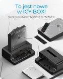 Stacja dokująca i klonująca IB-2914MSCL-C31 2,5 i 3,5 cala na M.2 NVMe IcyBox