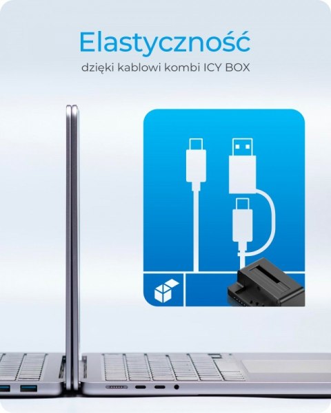 Stacja dokująca i klonująca IB-2914MSCL-C31 2,5 i 3,5 cala na M.2 NVMe IcyBox Stacja dokująca i klonująca IB-2914MSCL-C31 2,5 i 3,5 cala na M.2 NVMe IcyBox