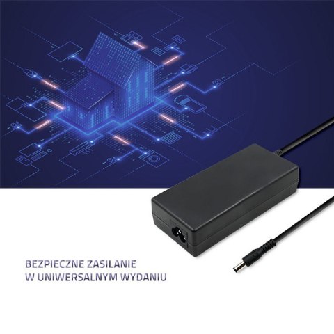 Zasilacz desktopowy 60W | 12V | 5A | 5.5*2.1 + kabel zasilający Qoltec Zasilacz desktopowy 60W | 12V | 5A | 5.5*2.1 + kabel zasilający Qoltec