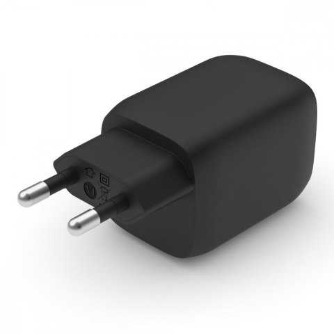 Ładowarka podwójna ścienna 65W USB-C GAN z PPS czarna Belkin Ładowarka podwójna ścienna 65W USB-C GAN z PPS czarna Belkin