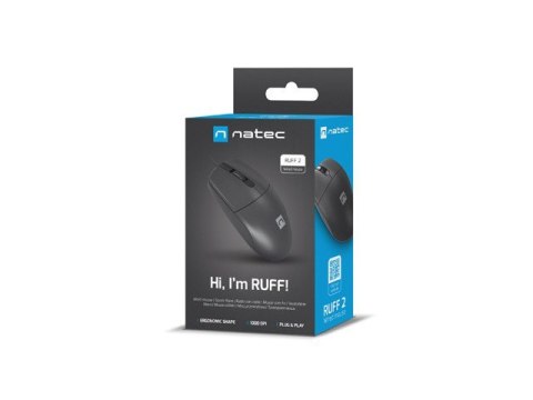 Mysz Ruff 2 1000 DPI Czarna Natec Mysz Ruff 2 1000 DPI Czarna Natec