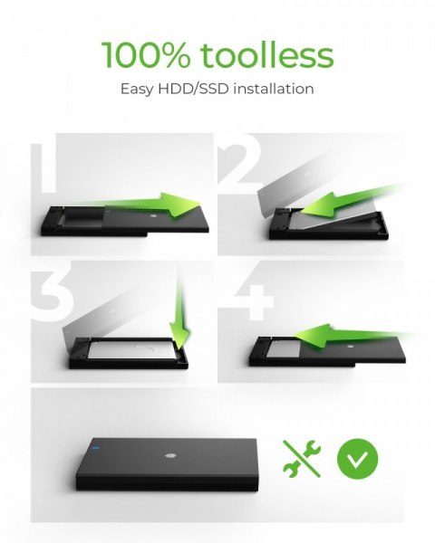Obudowa IB-200T-C3 2,5 SATA USB 3.2 Gen.1 IcyBox Obudowa IB-200T-C3 2,5 SATA USB 3.2 Gen.1 IcyBox