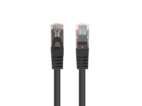 Patchcord kat.6 FTP 1m czarny 10-pak fluke passed Lanberg