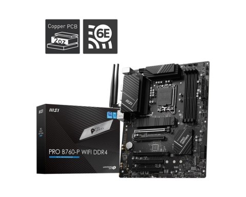 Płyta główna PRO B760-P WIFI DDR4 s1700 4DDR4 DP/HDMI ATX MSI