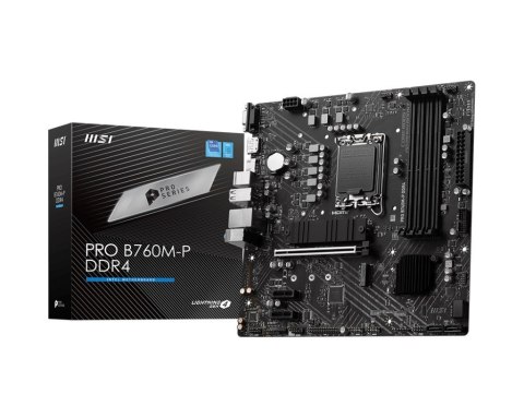 Płyta główna PRO B760M-P DDR4 s1700 4DDR4 DP/HDMI 2M.2 mATX MSI