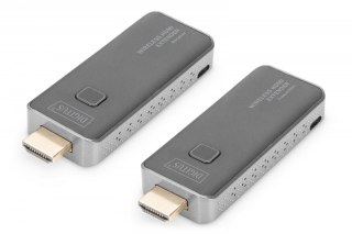 Przedłużacz/Extender HDMI bezprzewodowy 50m 1080p 60Hz FHD 5GHz, audio (zestaw) Digitus