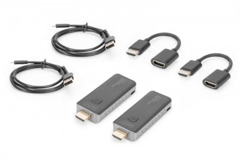 Przedłużacz/Extender HDMI bezprzewodowy 50m 1080p 60Hz FHD 5GHz, audio (zestaw) Digitus