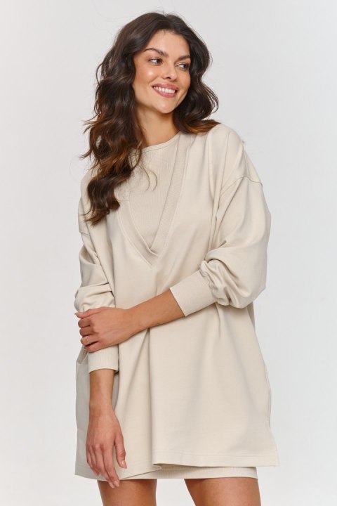 Sukienka Komplet Model M867 Light Beige - Makadamia Sukienka Komplet Model M867 Light Beige - Makadamia