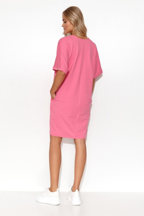Sukienka Model M778 Baby Pink - Makadamia Sukienka Model M778 Baby Pink - Makadamia
