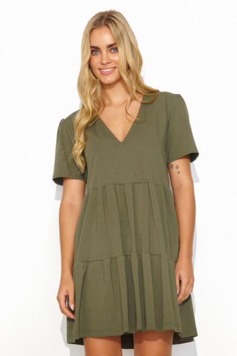 Sukienka Model M819 Khaki - Makadamia Sukienka Model M819 Khaki - Makadamia