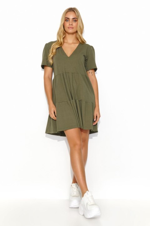 Sukienka Model M819 Khaki - Makadamia Sukienka Model M819 Khaki - Makadamia