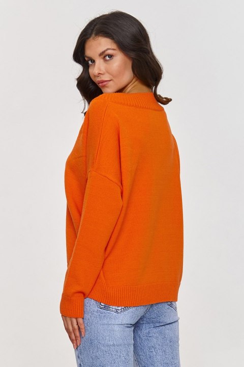 Sweter Damski Model S158 Orange - Makadamia Sweter Damski Model S158 Orange - Makadamia