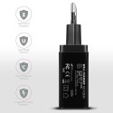 ACU-QS24 Ładowarka sieciowa QC 24W, 2x port USB--A, QC3.0/AFC/FCP + 5V/1.2A AXAGON