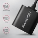 ADA-12 Zewnętrzna karta dzwiękowa USB 2.0 48kHz/16-bit stereo, metal, kabel USB-A 15 cm AXAGON