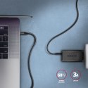 BUCM3-CM15AB Kabel USB-C - USB-C, 1.5m, PD 60W, 3A, ALU, oplot czarny AXAGON