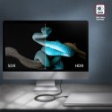 BUCM432-CM10AB Kabel USB-C - USB-C, USB4 Gen 3x2 1m, PD 100W, 8K HD, ALU, oplot Czarny AXAGON