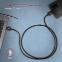 BUMM3-AM10AB Kabel Micro-B USB USB-A 3.2 Gen 1, 1m, 3A, ALU, PVC Czarny AXAGON