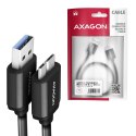 BUMM3-AM10AB Kabel Micro-B USB USB-A 3.2 Gen 1, 1m, 3A, ALU, PVC Czarny AXAGON