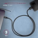 BUMM3-CM10AB Kabel Micro-B USB, USB-C 3.2 Gen 1, 1m, 3A, ALU, PVC Czarny AXAGON