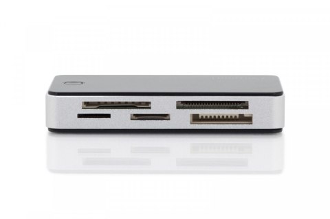 Czytnik kart 5-portowy USB 3.0 SuperSpeed, All-in-one, Czarno-srebrny Digitus