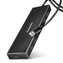 HUE-F7A Hub 7-portowy USB 3.2 Gen 1 ALU FLAT, micro USB, 1m USB-A kabel AXAGON