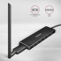HUE-F7A Hub 7-portowy USB 3.2 Gen 1 ALU FLAT, micro USB, 1m USB-A kabel AXAGON