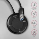 HUE-P1AL Hub 4-portowy USB 3.2 Gen 1 ROUND, micro USB, 1.2m USB-A kabel AXAGON