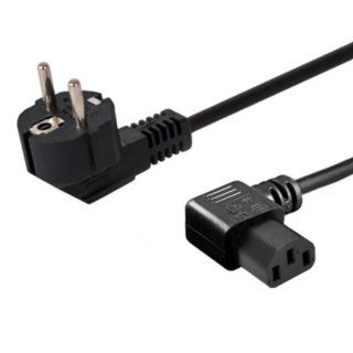 Kabel zasilający Schuko (M) kątowy - IEC C13, kątowy 1,8 CL-116 Savio