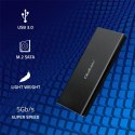 Obudowa | kieszeń do dysków SSD M.2 SATA | NGFF | USB 3.0 Qoltec
