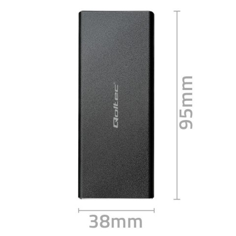 Obudowa | kieszeń do dysków SSD M.2 SATA | NGFF | USB 3.0 Qoltec Obudowa | kieszeń do dysków SSD M.2 SATA | NGFF | USB 3.0 Qoltec