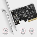 PCES-SA4X4 Kontroler PCIe 4x wewnętrzny port SATA 6G, ASM1164, SP & LP AXAGON