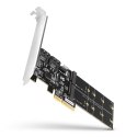 PCES-SA4M2 Kontroler PCIe 2x wewnętrzny port SATA 6G + 2x wewnętrzny port M.2 B-key SATA, SP & LP AXAGON